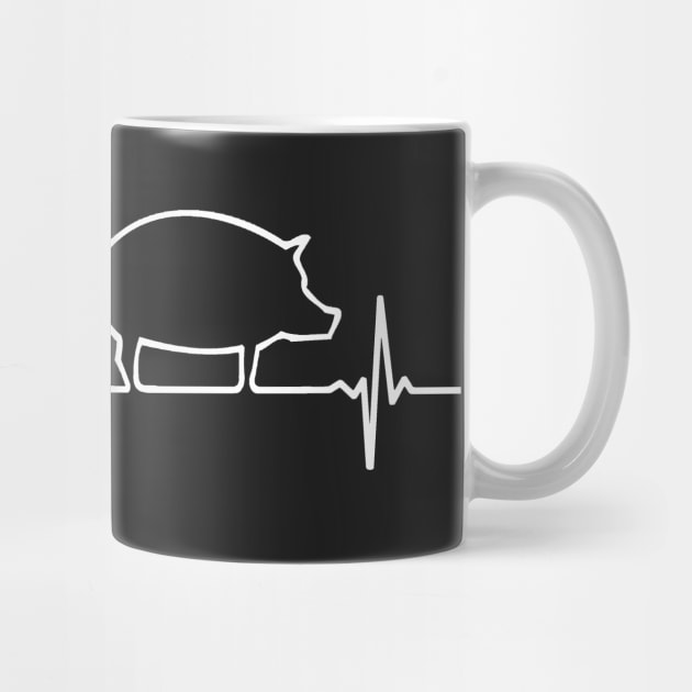 PIG Heartbeat EKG Shirt I Love My Piggy Heart by bearsmom42